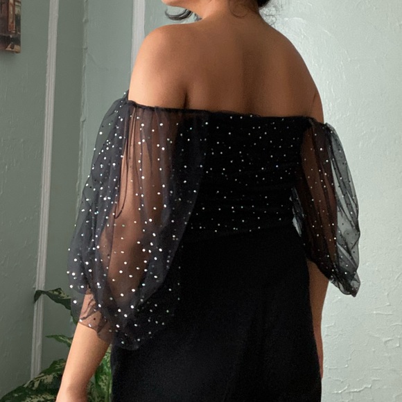 Zara new with tags black sparkly shirt - Picture 3 of 10